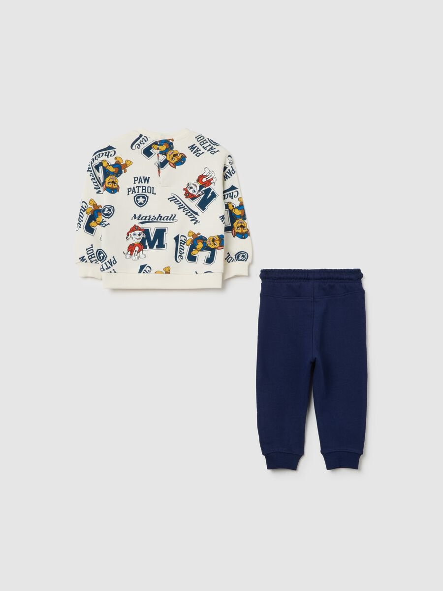 Multicolour sweatshirt and trousers set for baby in pure cotton with prints_1
