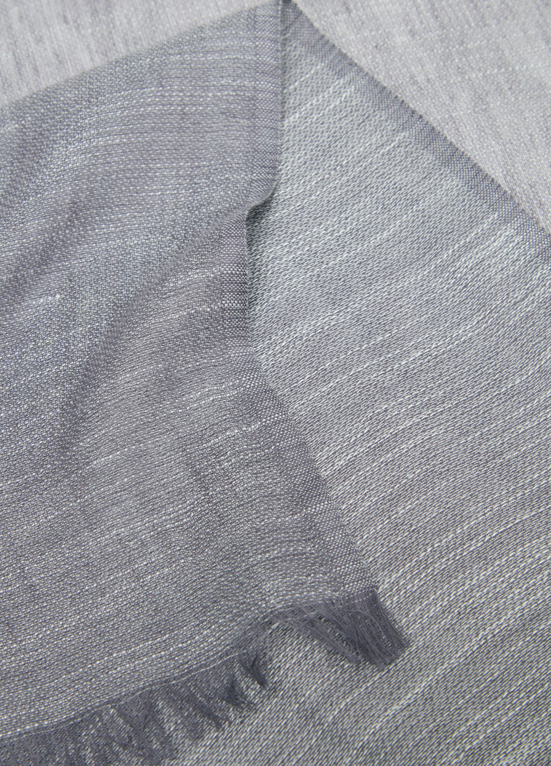 Pashmina sfrangiata effetto fiammato