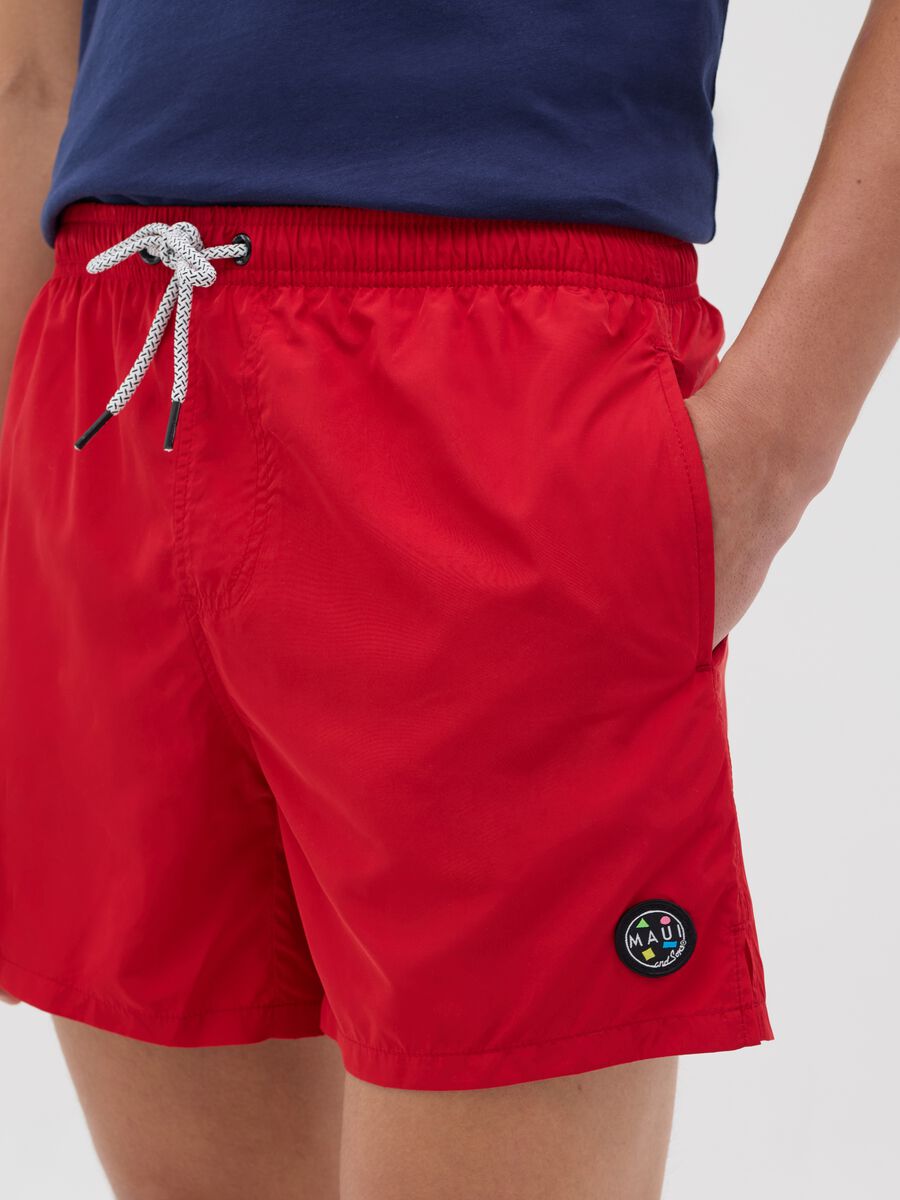 Maui Red Swim Shorts_3