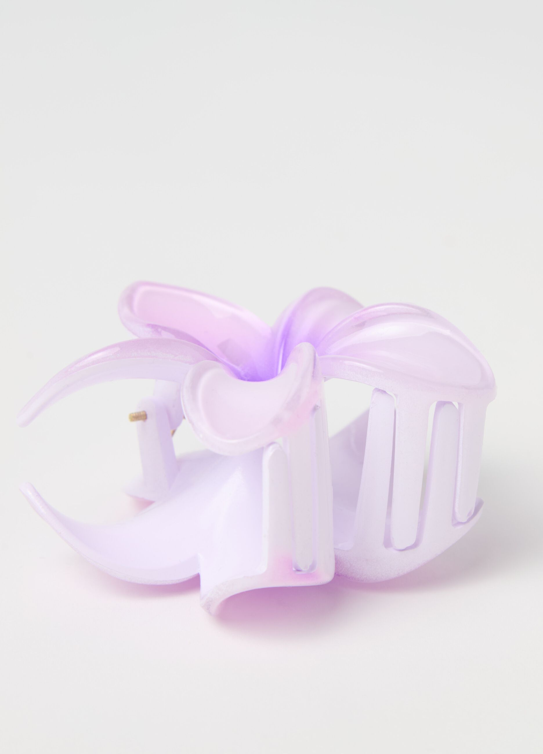 Hair clip with flower