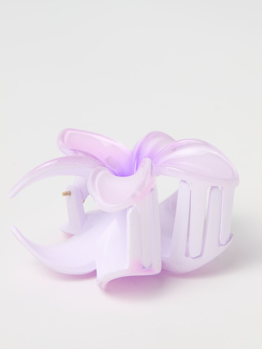 Hair clip with flower_2