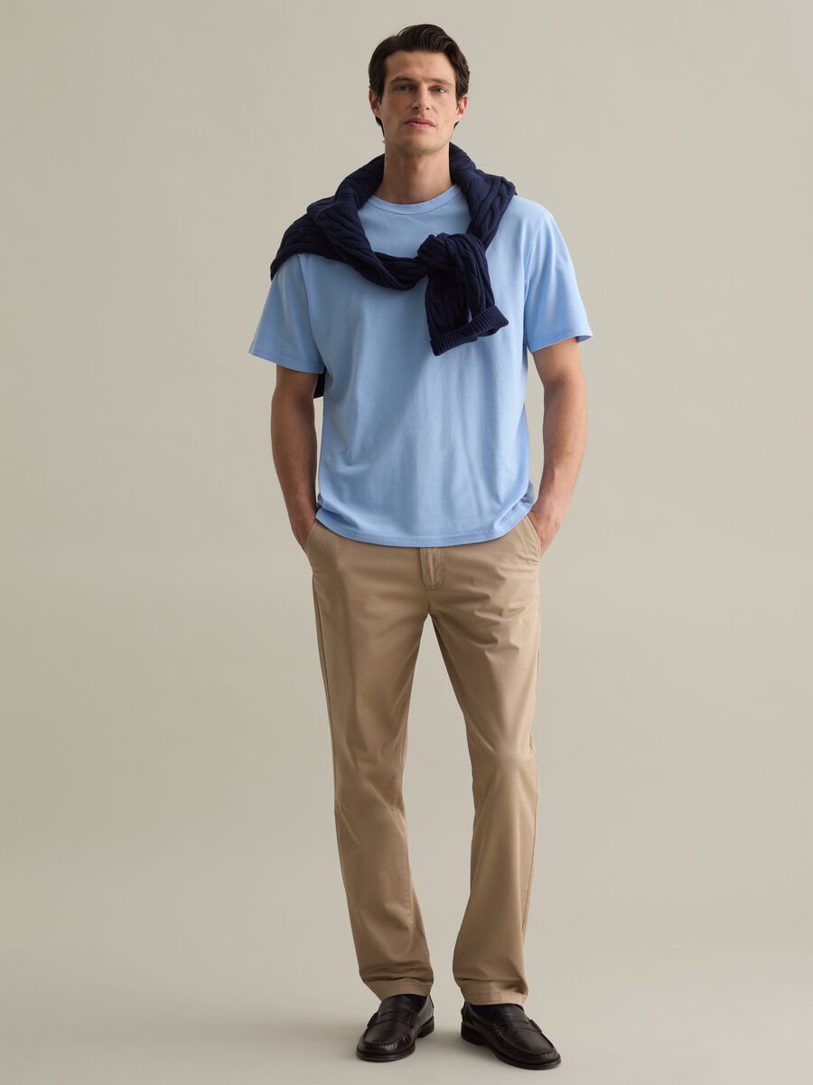 Solid colour cotton T-shirt_1