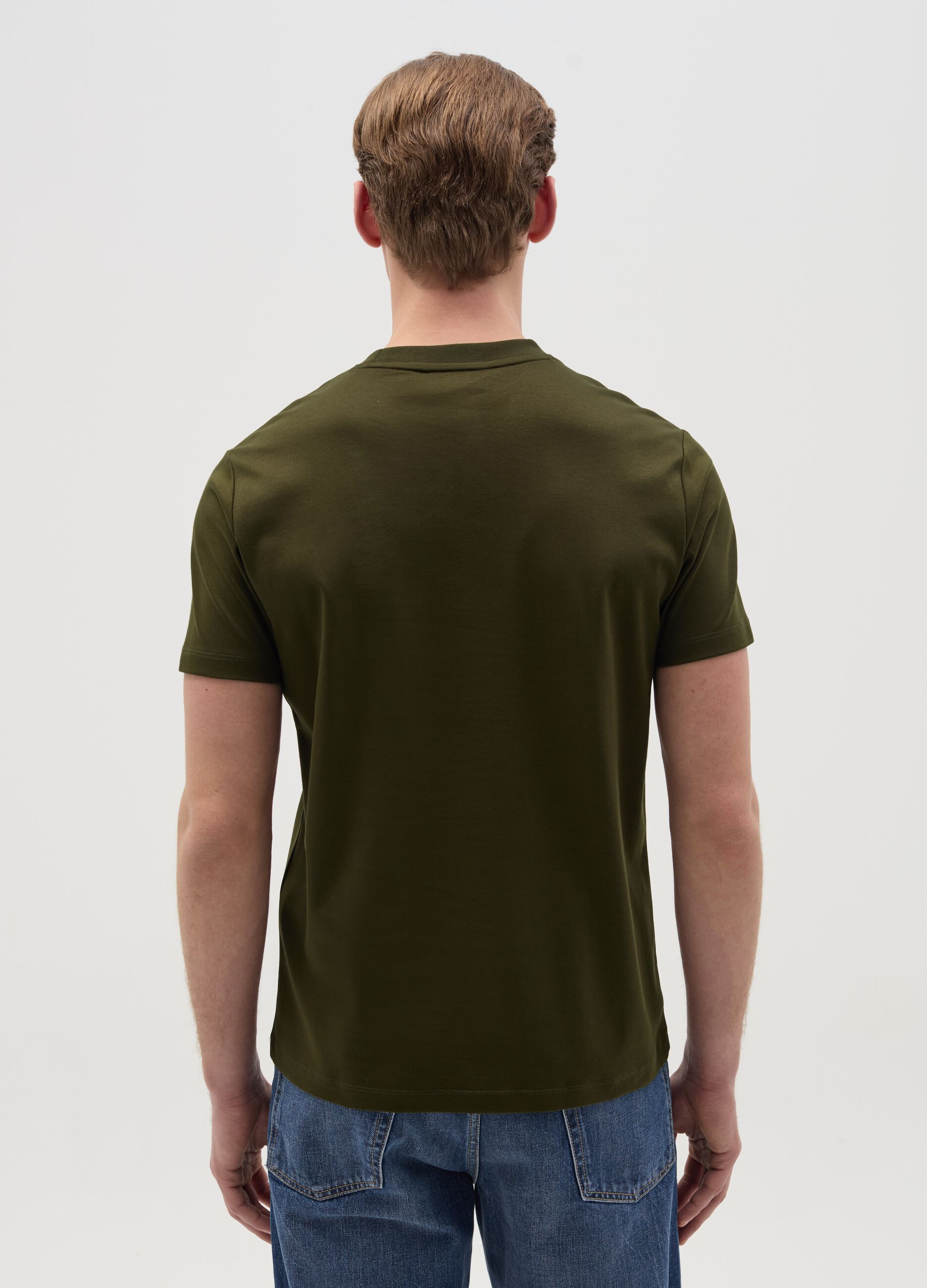 Regular-fit T-shirt with round neck