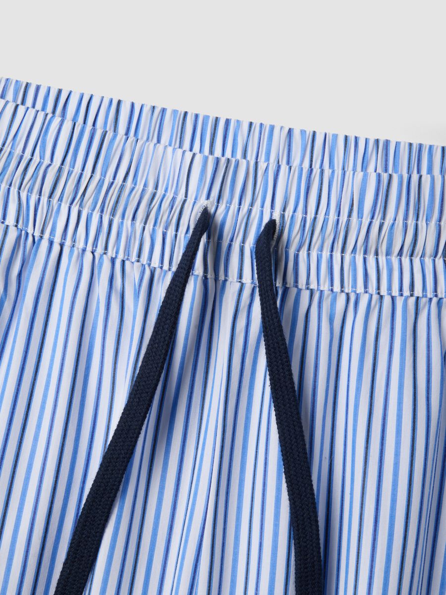 Light blue pure cotton palazzo trousers_5