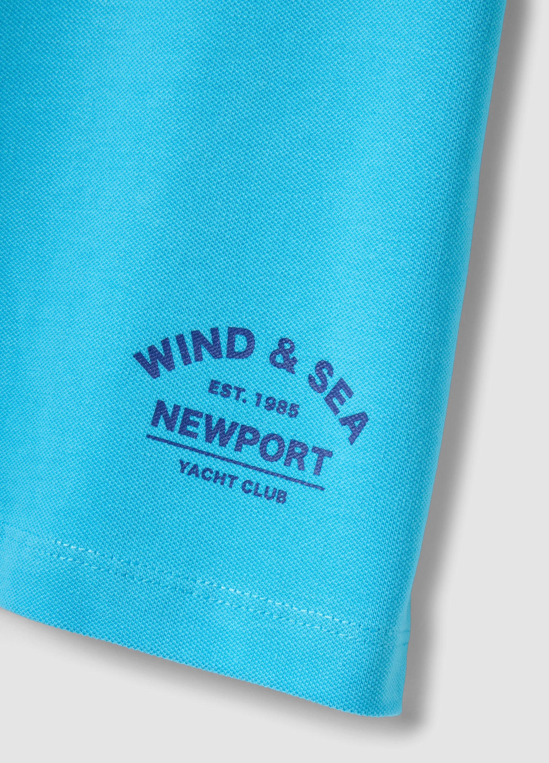 Boys&rsquo; light blue pure organic cotton T-shirt with print