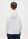 White pure cotton hoodie for boys_1
