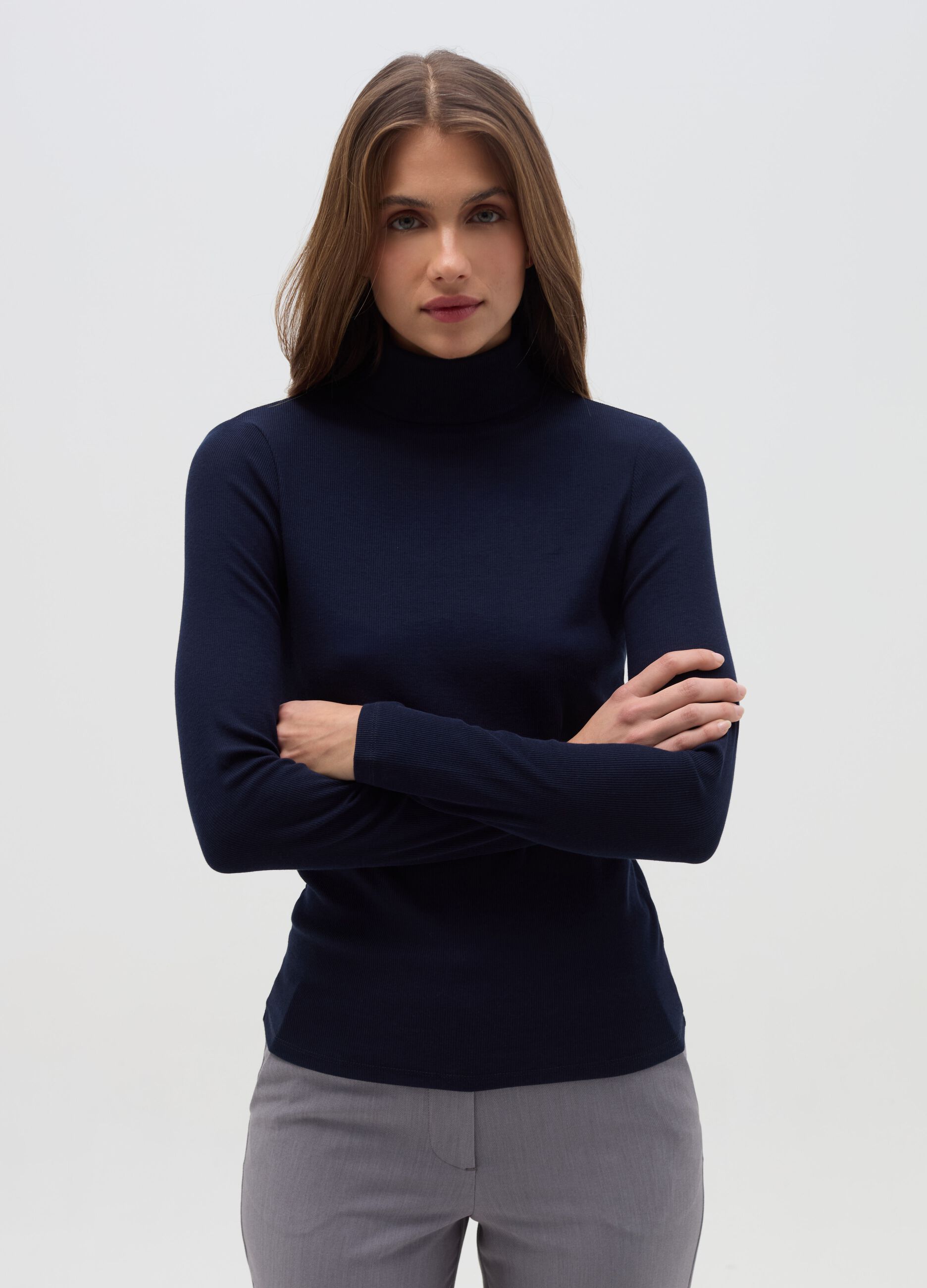 Lupetto in cotone e modal stretch