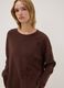 Brown viscose-blend jumper with floral appliqu&eacute;s, regular fit_2