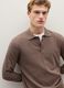 Regular-fit brown cotton blend polo shirt_1