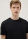Black pure cotton short sleeve T-shirt regular fit_3