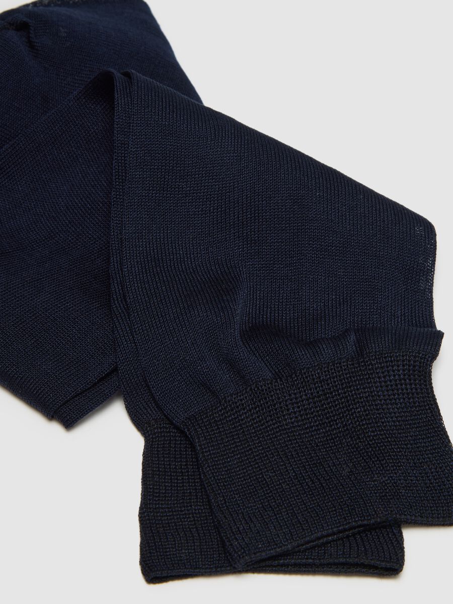 Blue Pure Cotton Socks Tripack_1