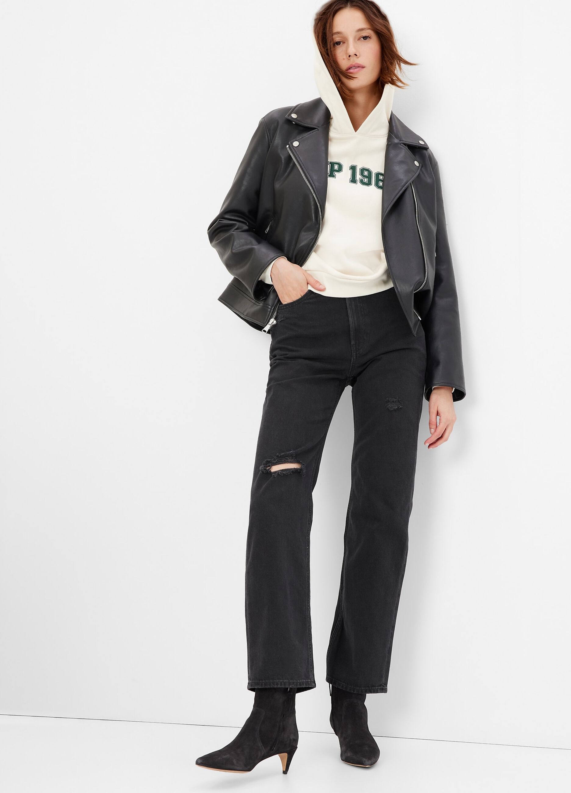 Ovs Jeans loose fit a vita alta con strappi
