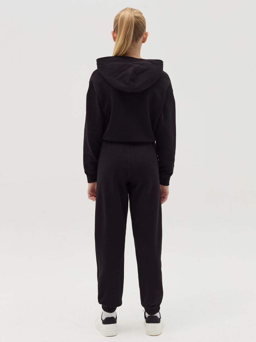 Joggers with "New York College" print with embroidery_2