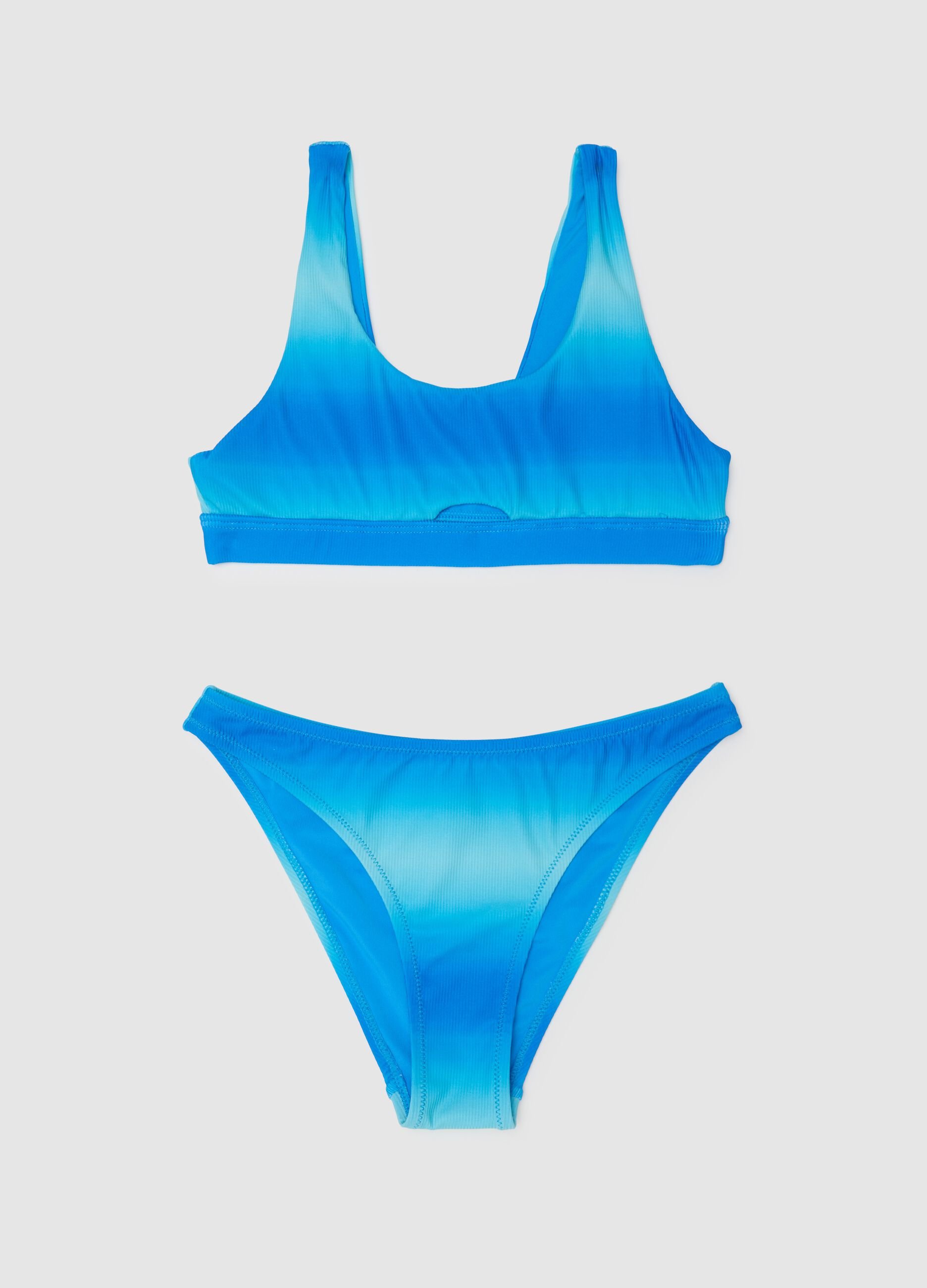 Girl's multicoloured stretch blend bikini