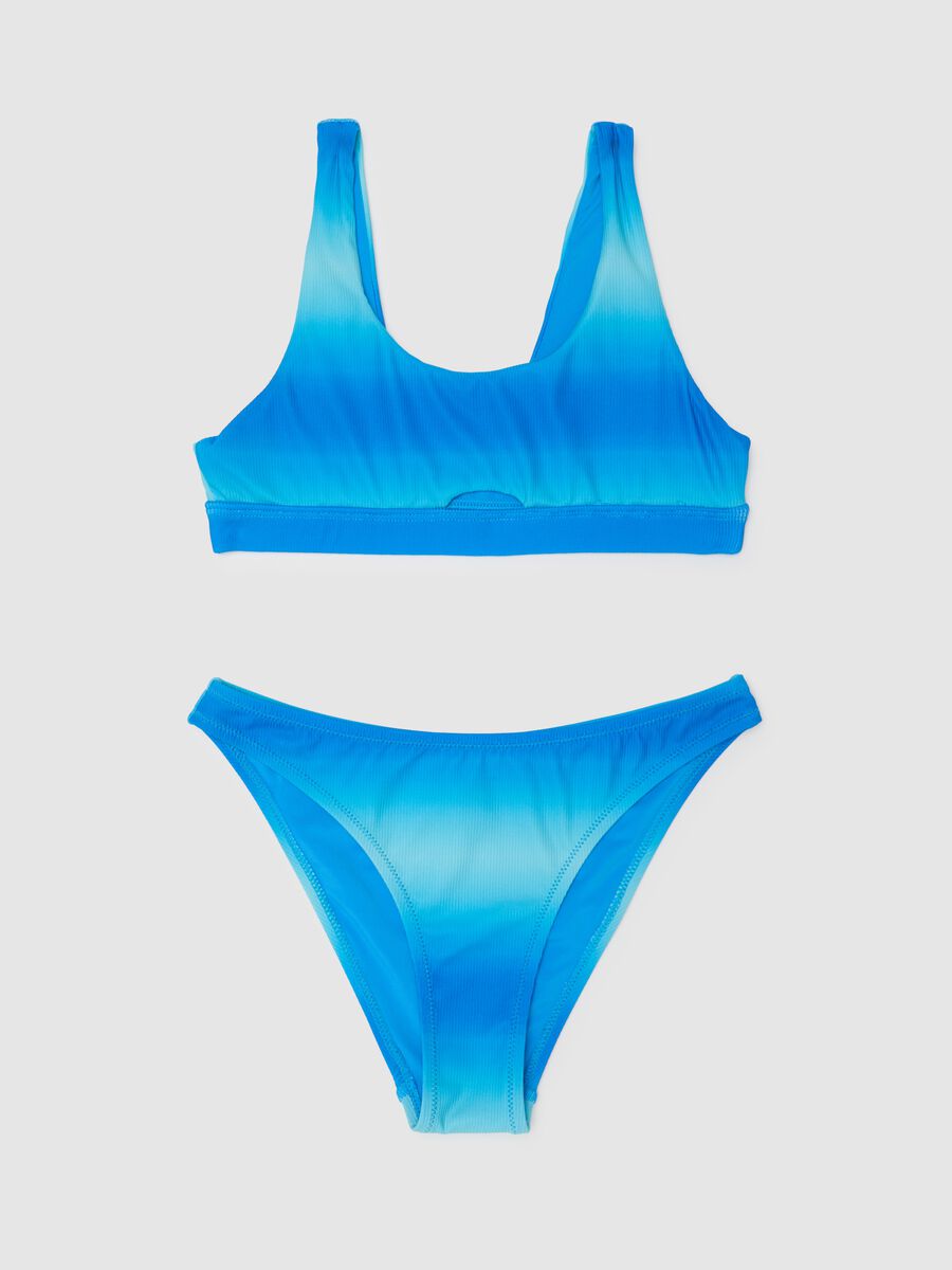 Bikini da ragazza in misto elasticizzato multicolor_0
