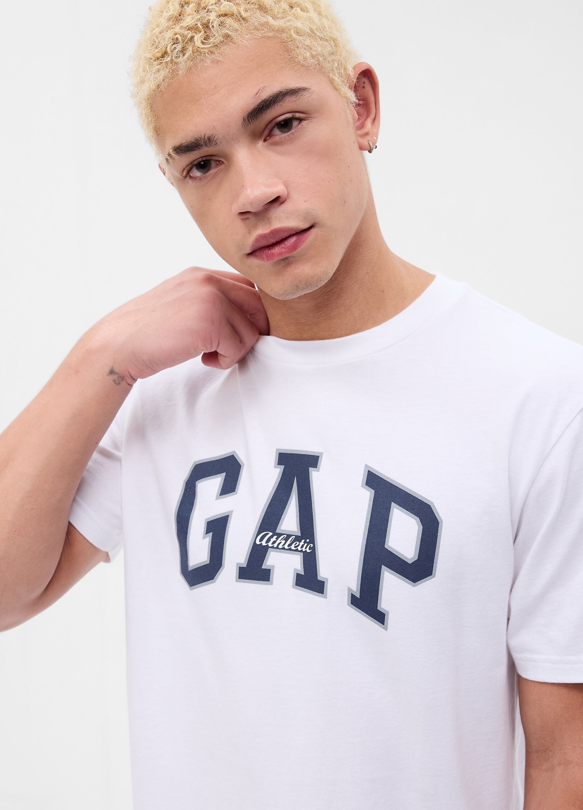 T-shirt with Athletics logo print