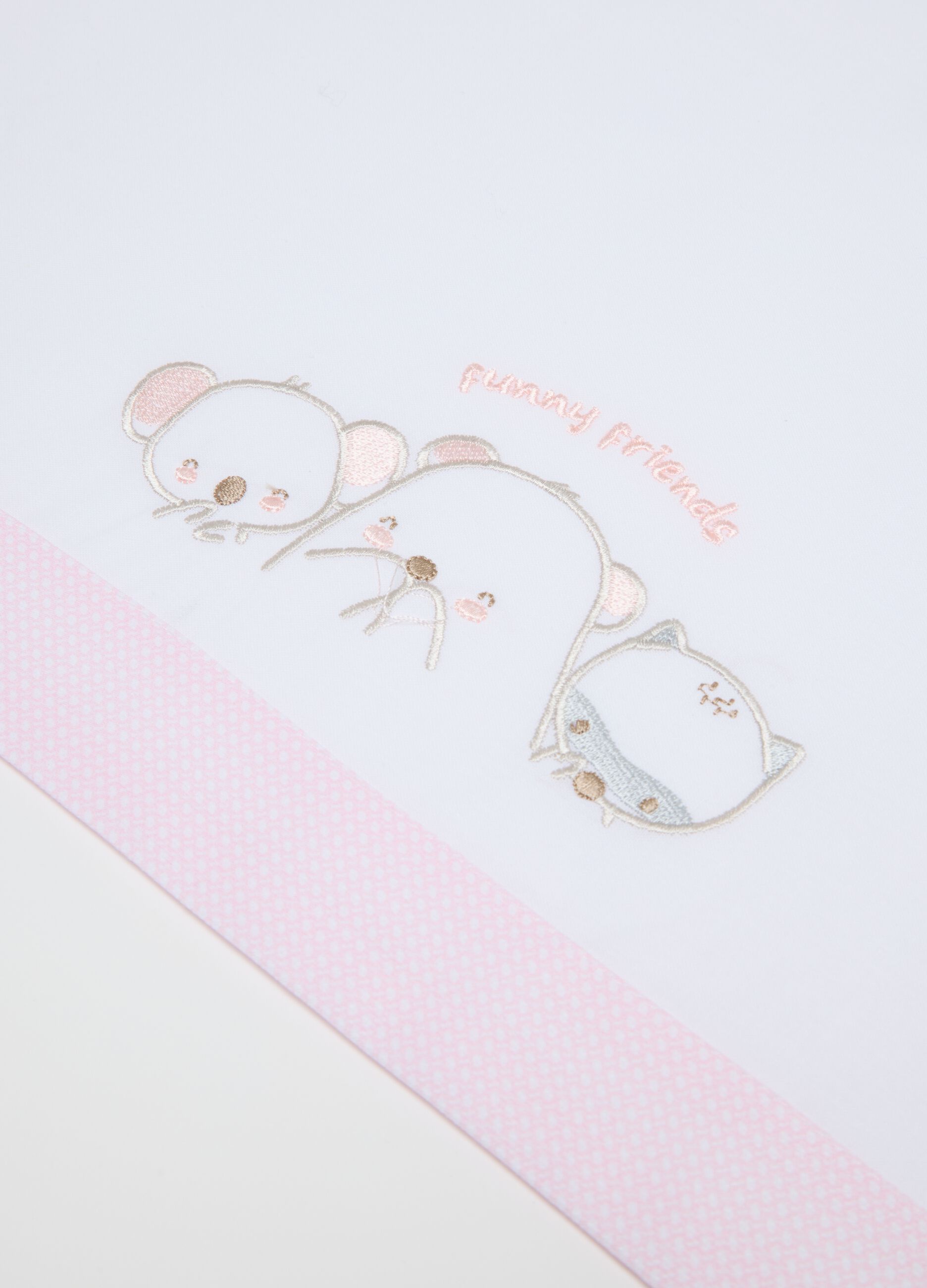 Pink Cotton Crib Sheets