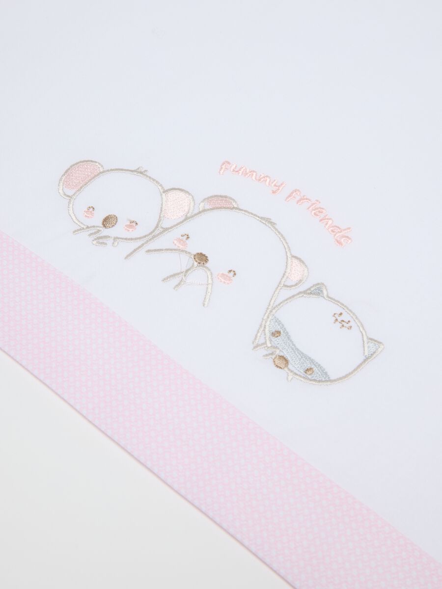 Pink Cotton Crib Sheets_2