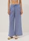 Long pure cotton multicolour floral-print trousers_1