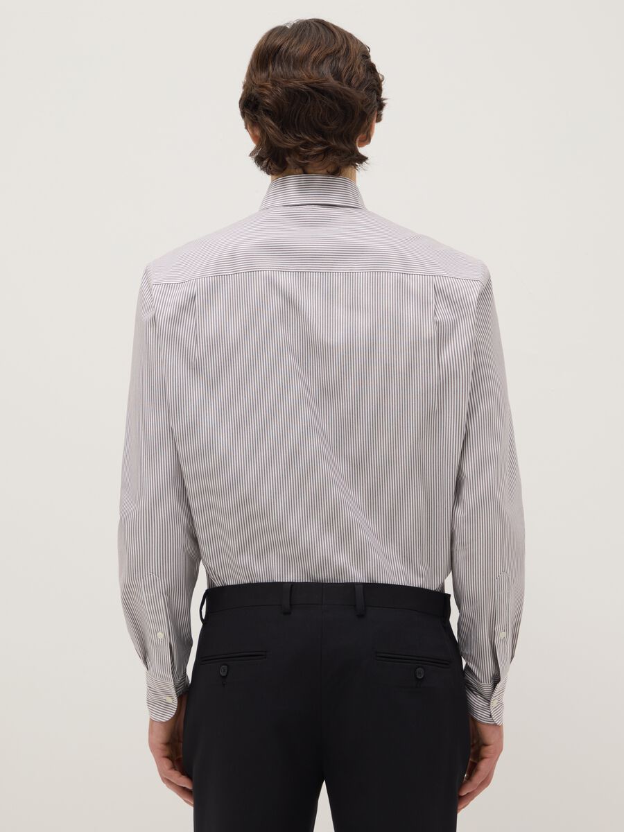 Multicolour Striped Cotton Blend Shirt - Regular Fit_2