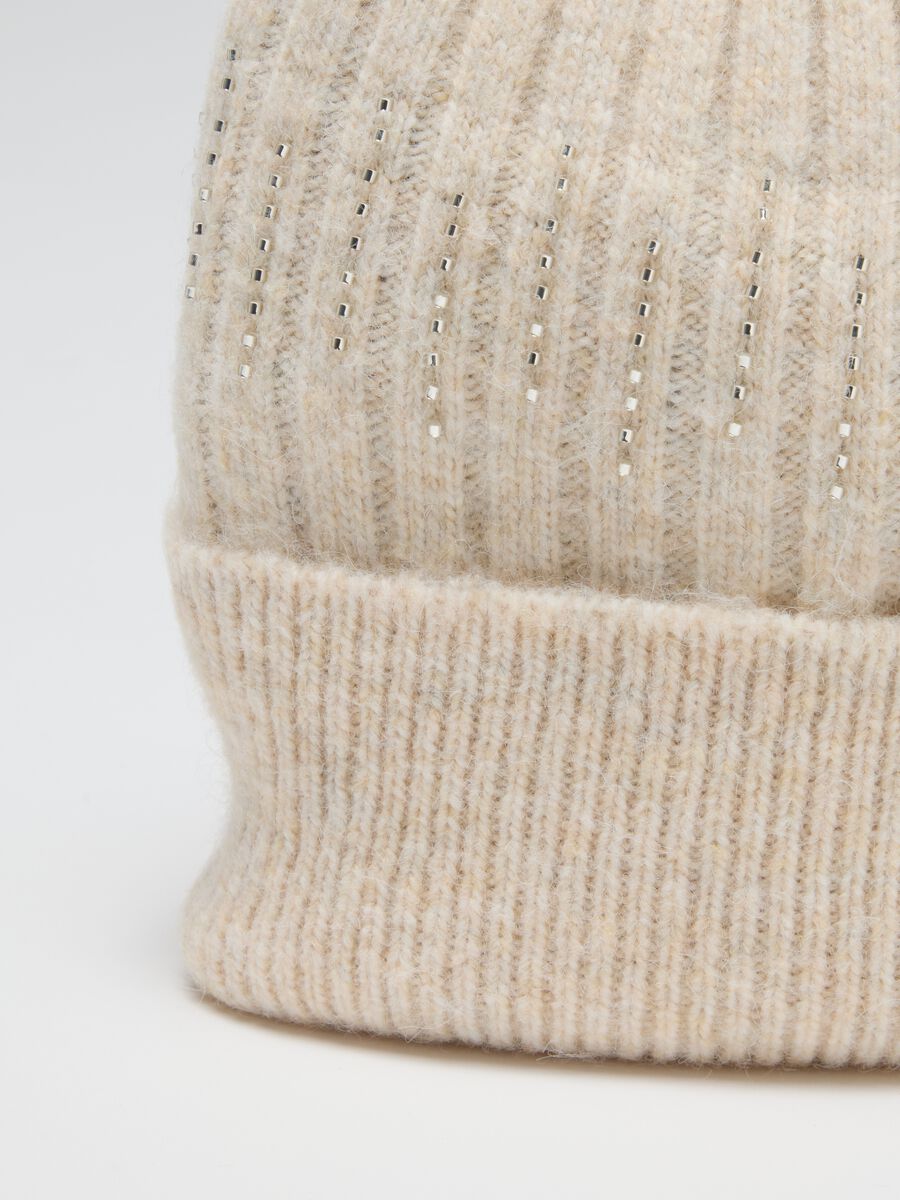Beige wool blend cap_2