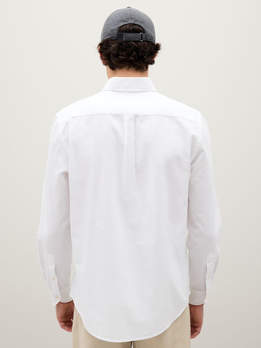 Oxford cotton shirt with button-down collar_3