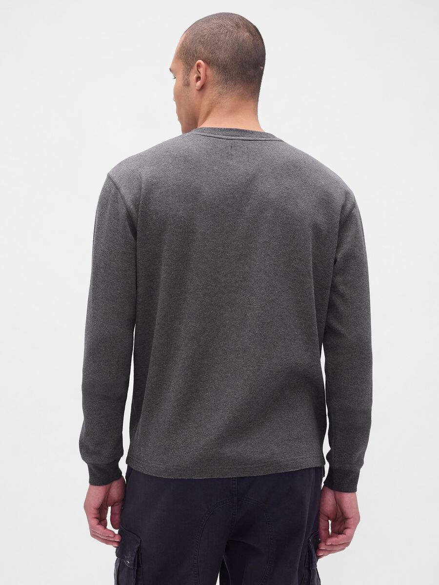 Grey Stretch Long Sleeve Top_1