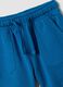 White and blue pure cotton t-shirt and shorts set for boys, regular fit_3