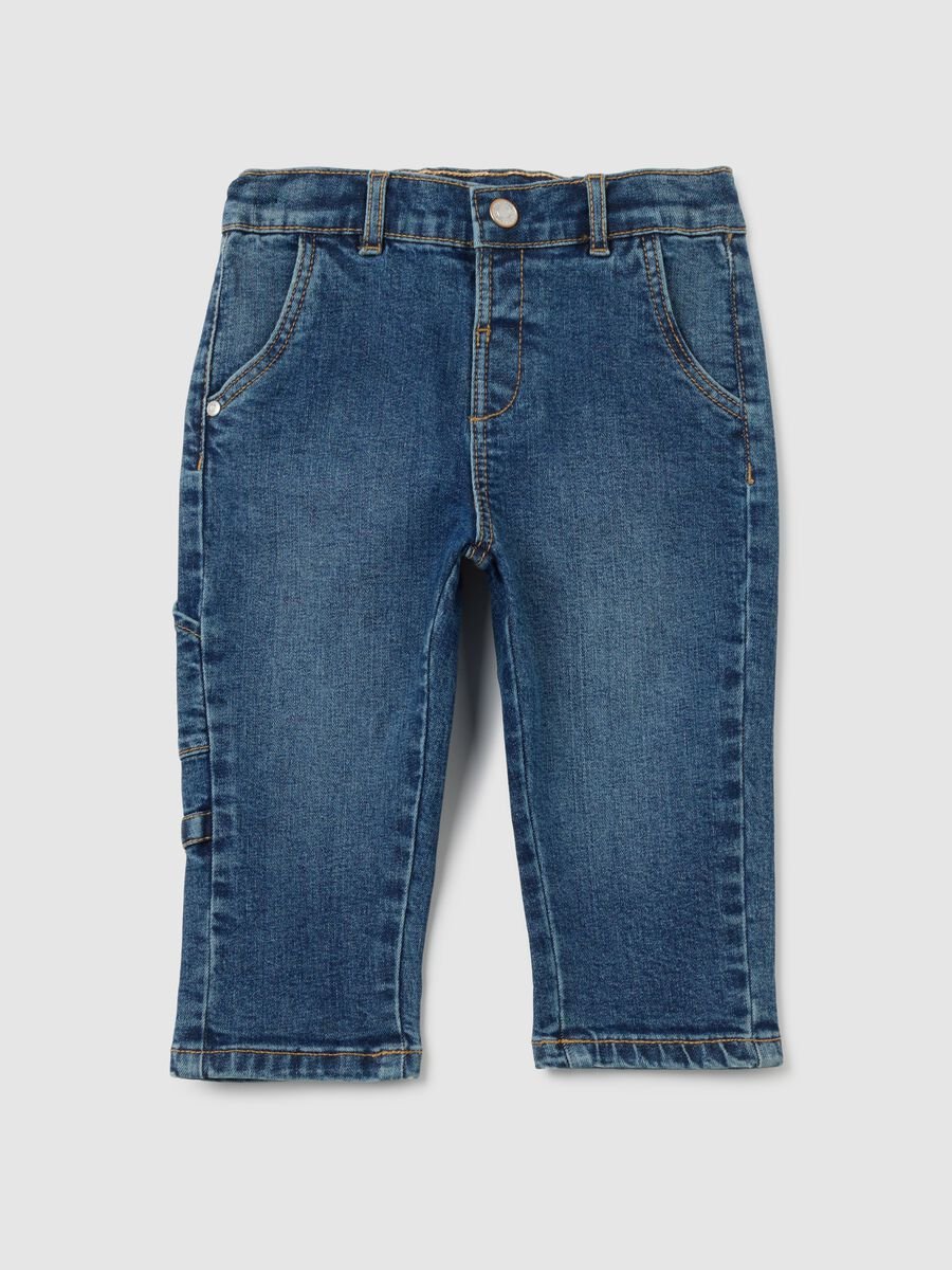 Children's Light Denim Regular Fit Trousers_0