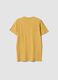 T-shirt gialla in puro cotone a maniche corte da ragazzo con stampa_4