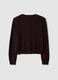 Brown pure wool crew-neck cardigan_6