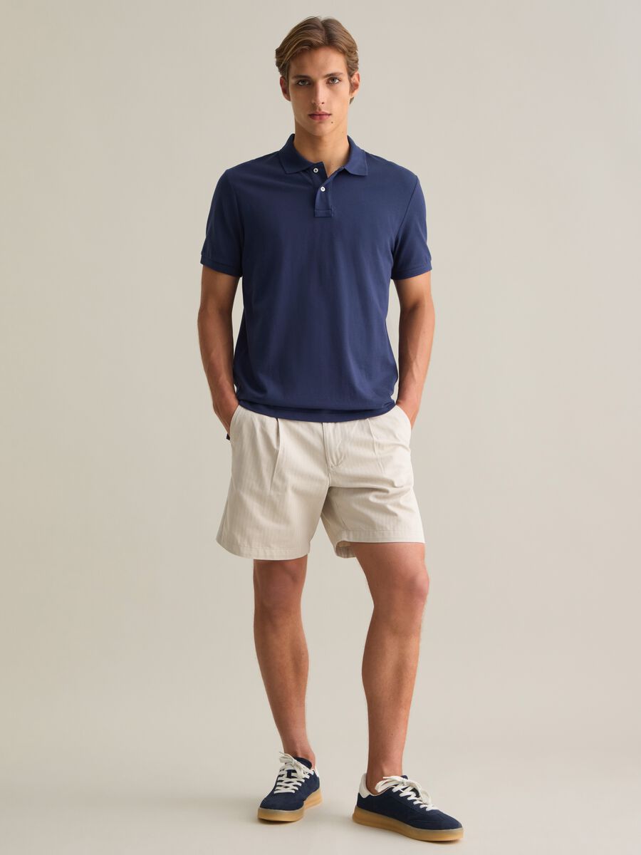Men's Blue Regular Fit Pure Cotton Polo_1