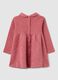 Baby girl's pink dress in pure cotton regular fit with round neck_1