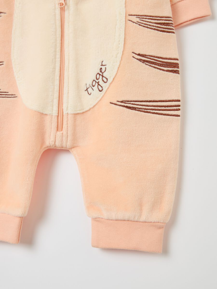 Tutina in velour con ricamo Tigro_3