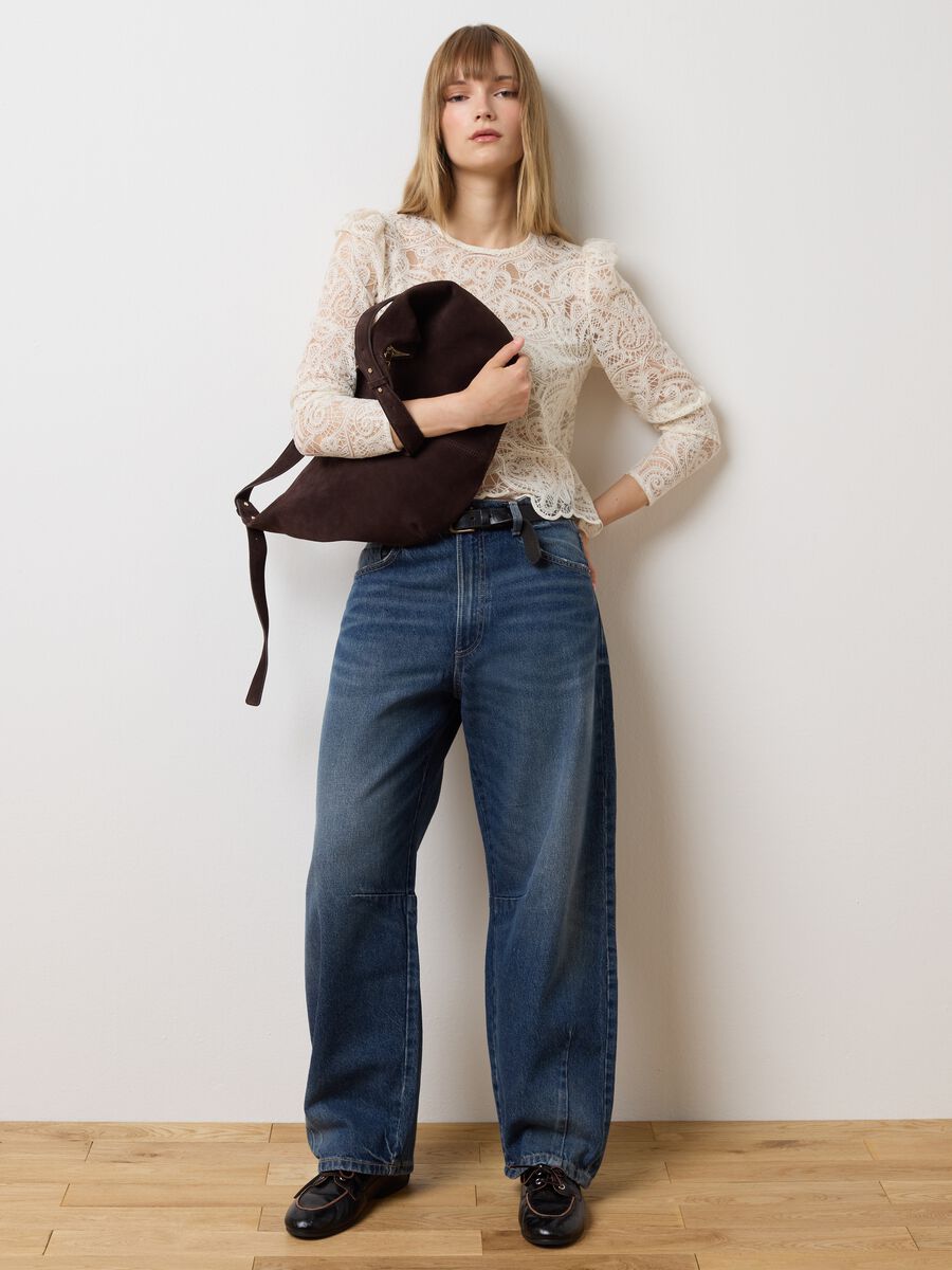 Balloon Blue Cotton Jeans_0