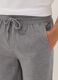Grey organic cotton pyjama shorts_3