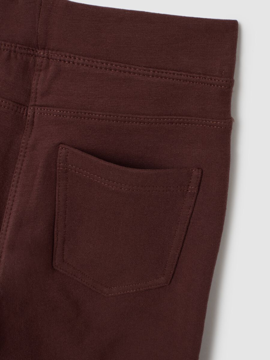 Leggings marroni per bambina_3
