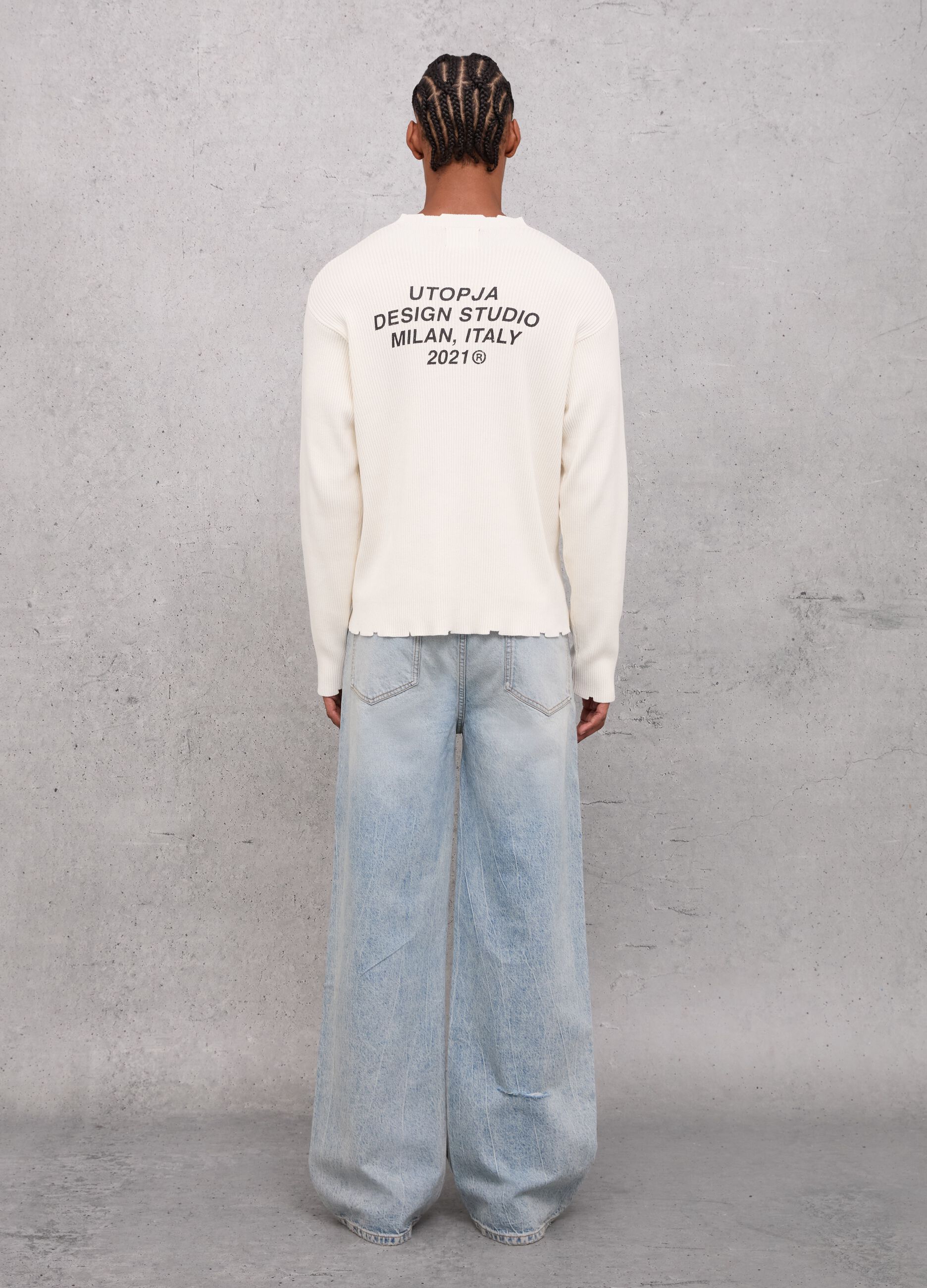 Baggy Denim Washed Light Blue