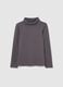 Girls' grey pure cotton regular fit top_0