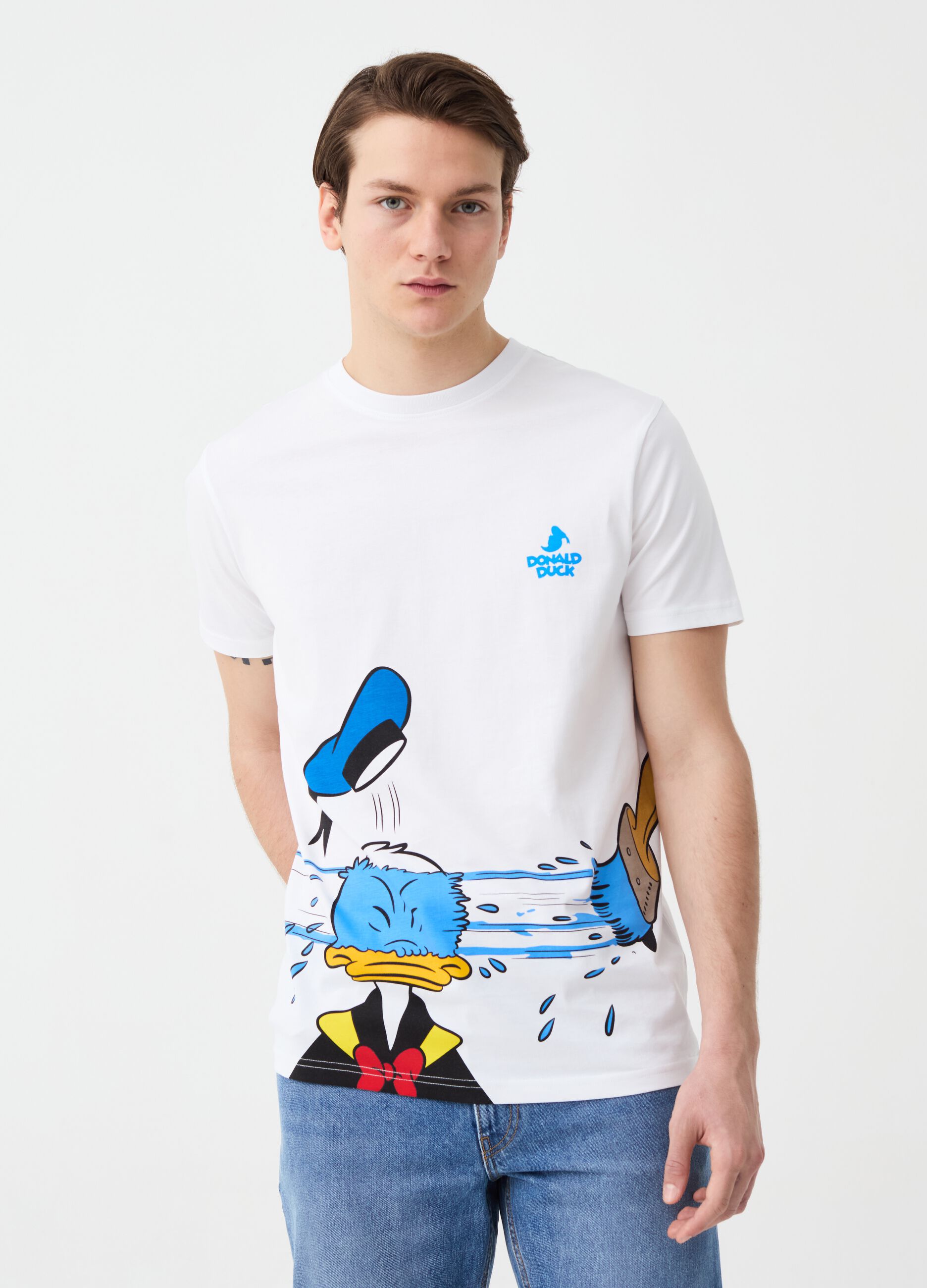 Ovs T-shirt in cotone stampa Donald Duck 90