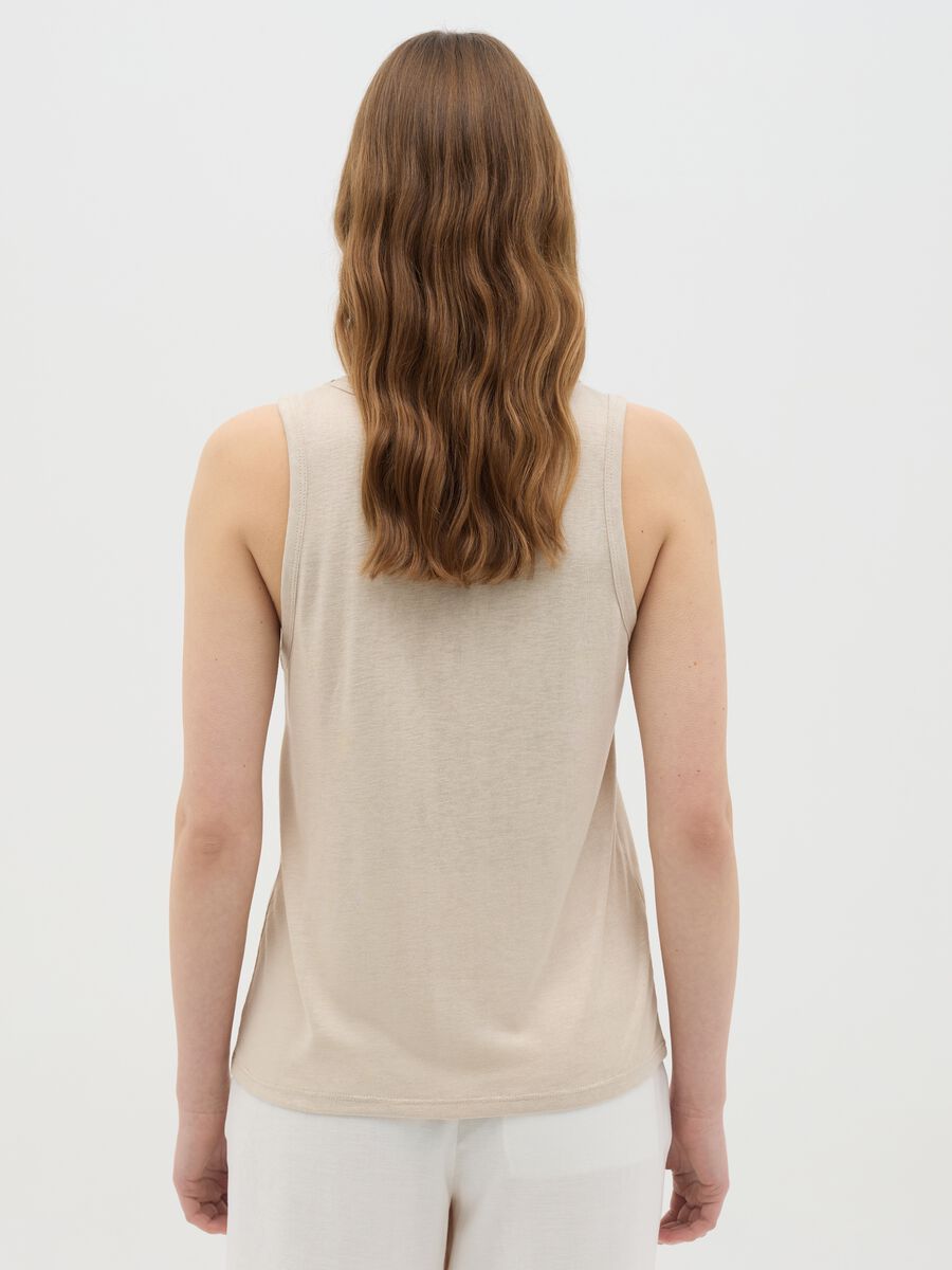 OVS Viscose and Polyester Blend Tank Top_3