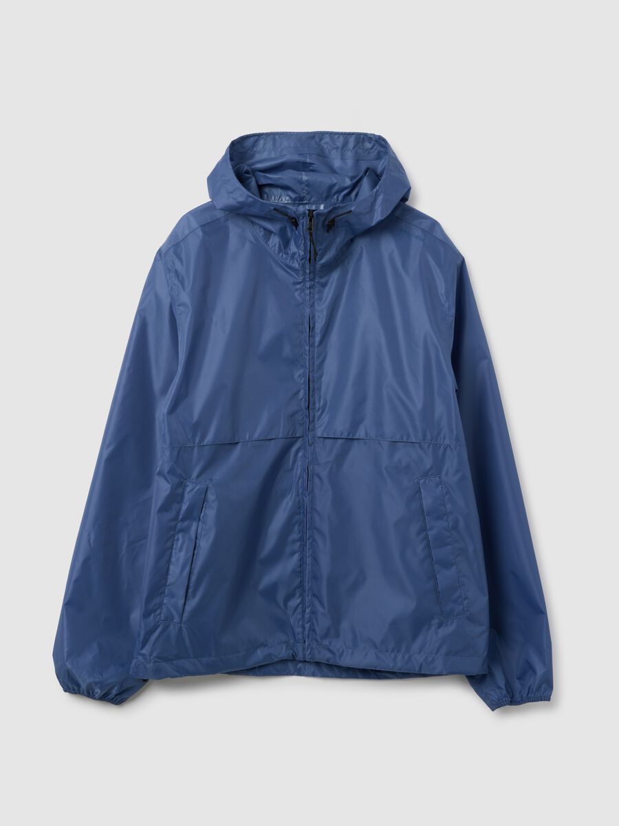 Men's Blue Windbreaker Jacket_4