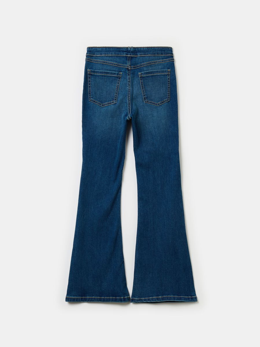Flare-fit jeggings with pockets_4