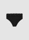 Black stretch microfibre briefs with lace_4