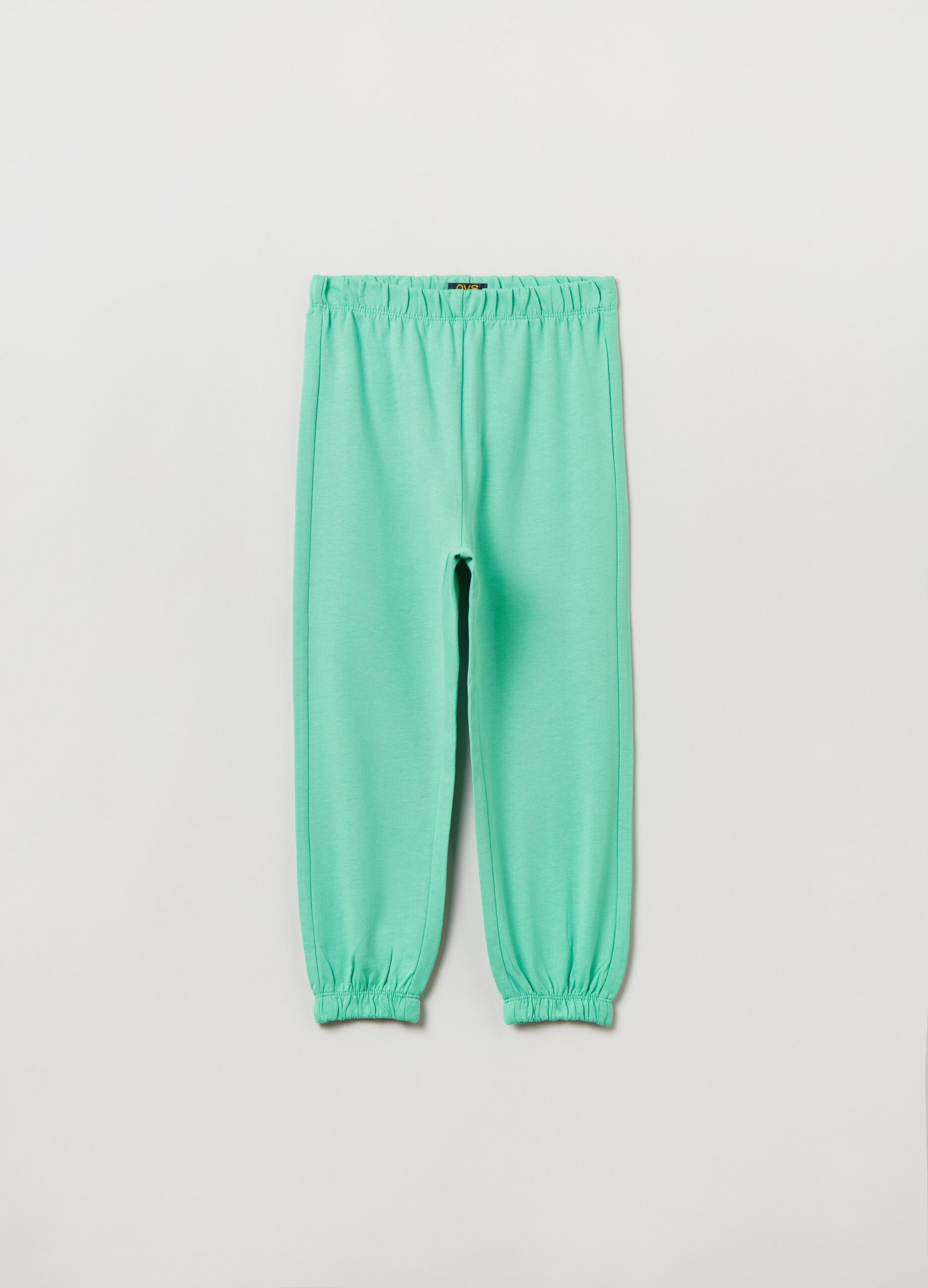 Joggers in felpa con profili elasticati_0