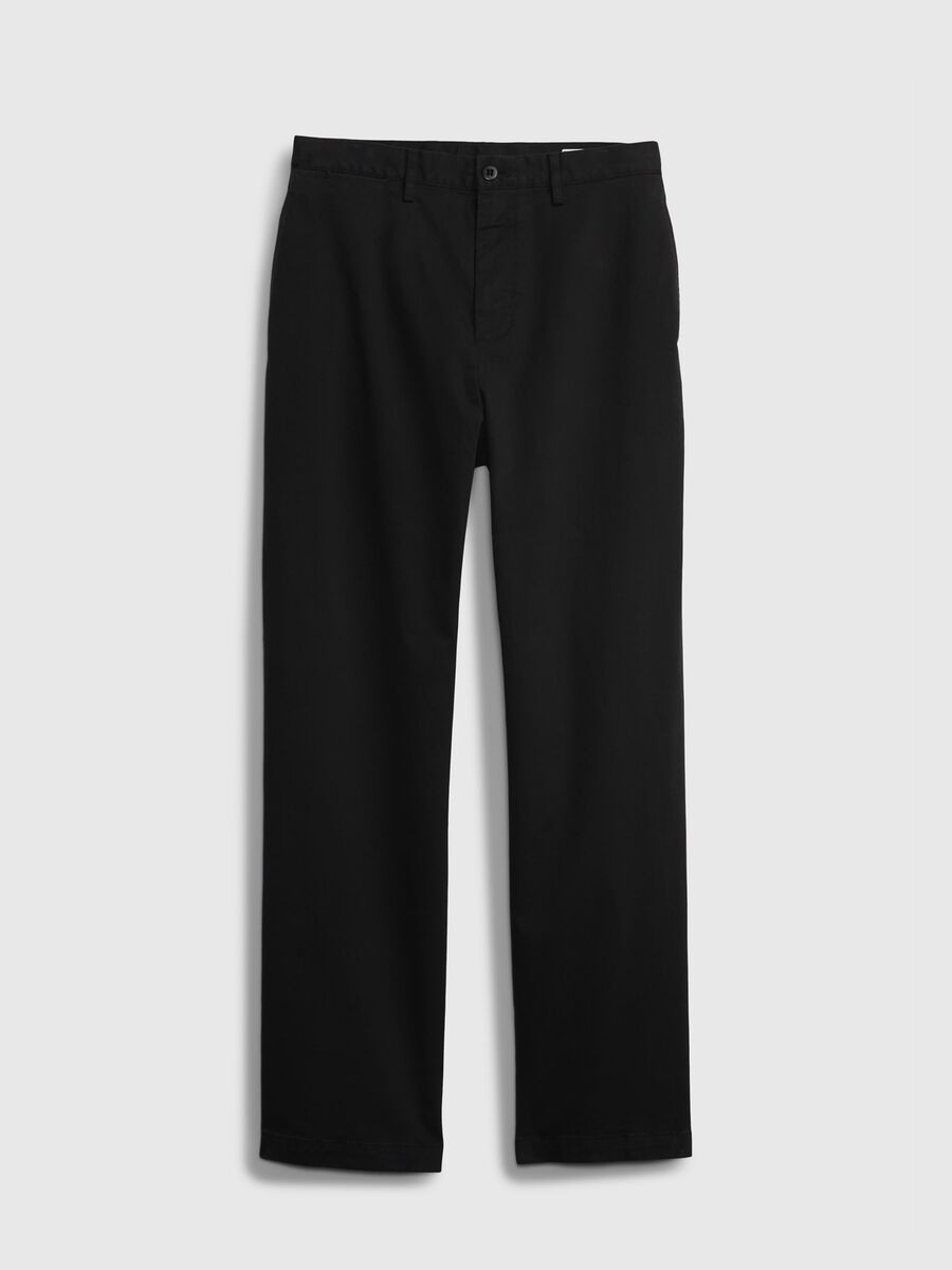 Loose-fit trousers in stretch cotton_3