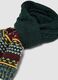 Sciarpa verde scuro jacquard_2