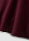Burgundy viscose-linen blend mini dress, regular fit_6