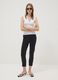 Jeans in misto cotone denim elasticizzato nero skinny fit_0