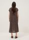 Brown striped viscose-blend midi dress_3